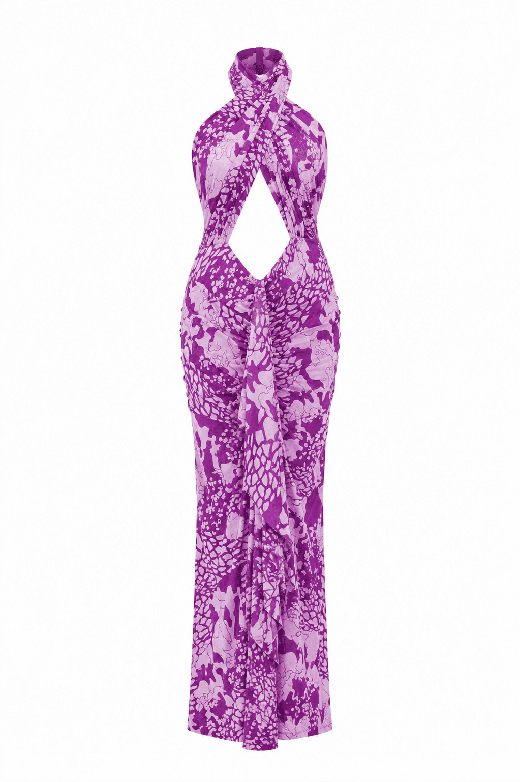 AURORA DRESS - TYRIAN PRINT