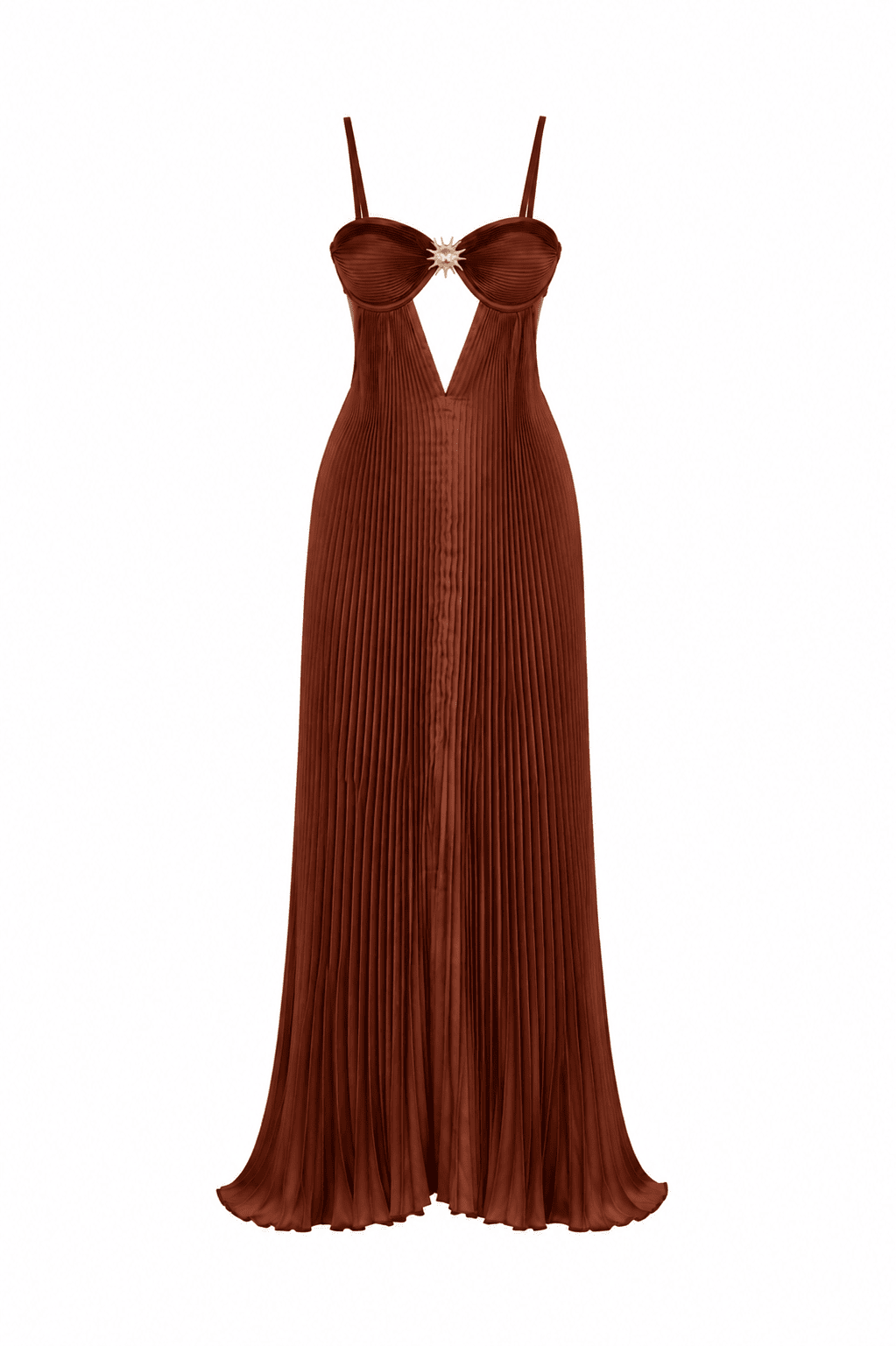 CELINE DRESS - WALNUT