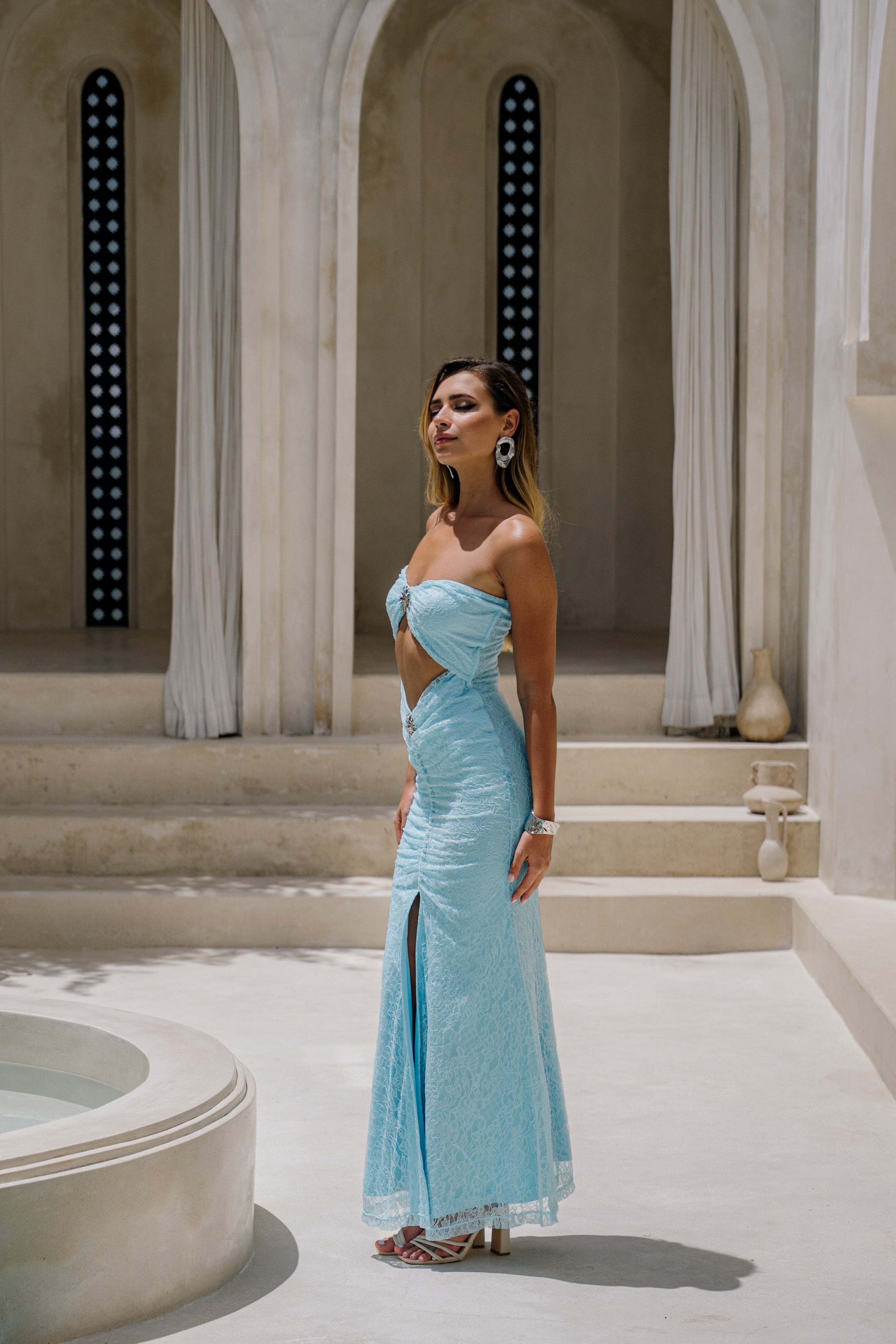 ZELIA DRESS - BLUE