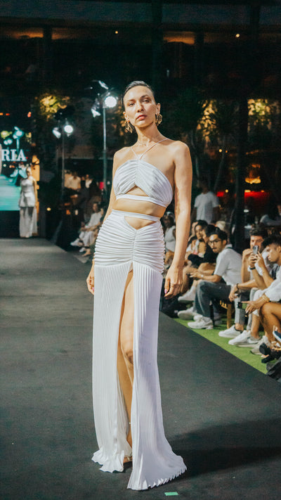 CLARA SET DRESS - WHITE