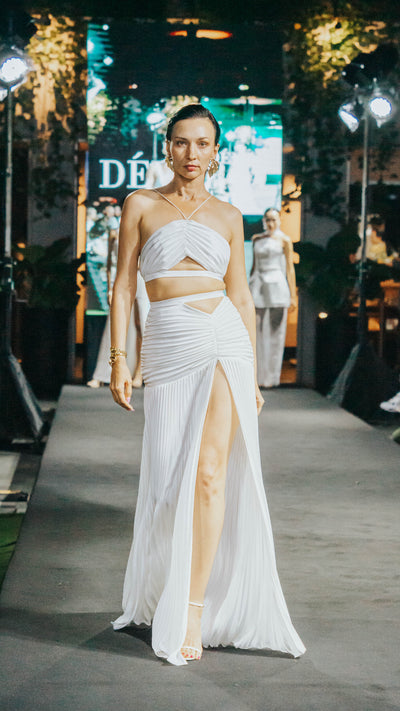 CLARA SET DRESS - WHITE